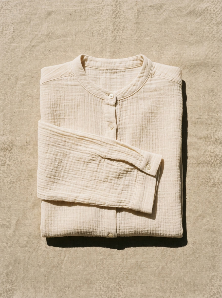 Cotton gauze shirt