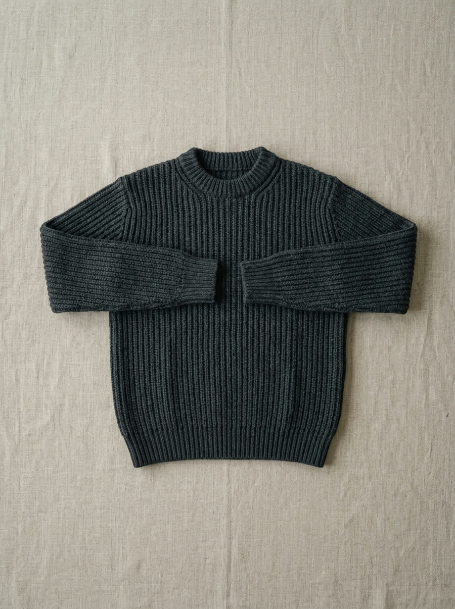 Jersey de canalé grueso
