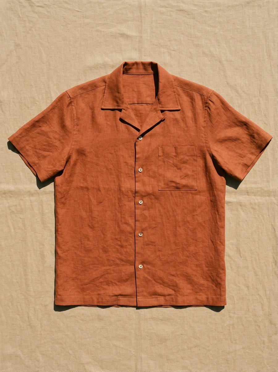 Linen camp shirt